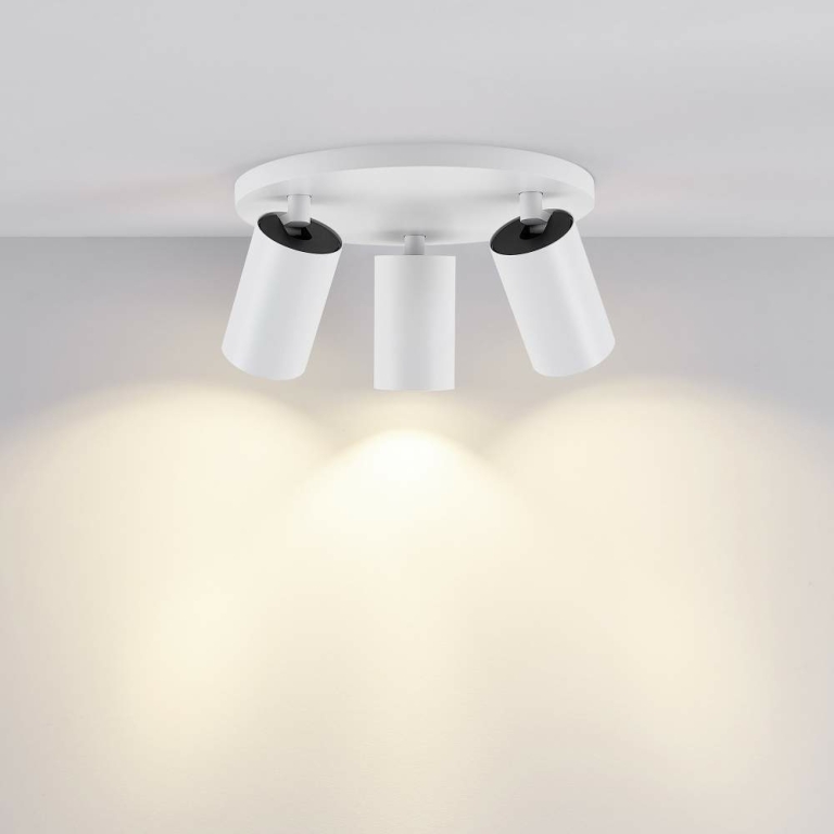 Deko-Light Can Tilt rund, 3x 7,5 W GU10, Weiß