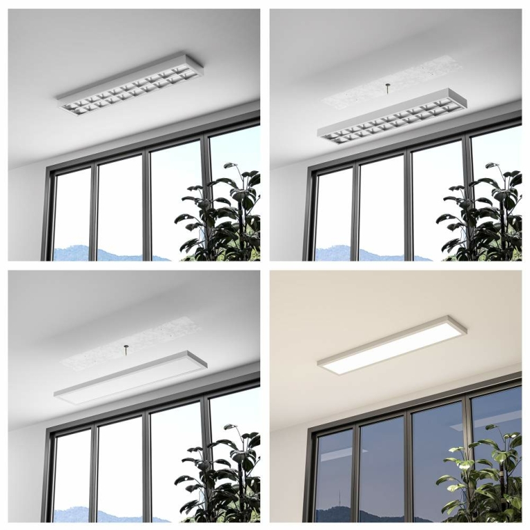 Deko-Light Pro Office Sano 1525, 43W, DIM, 3000/4000K, weiß