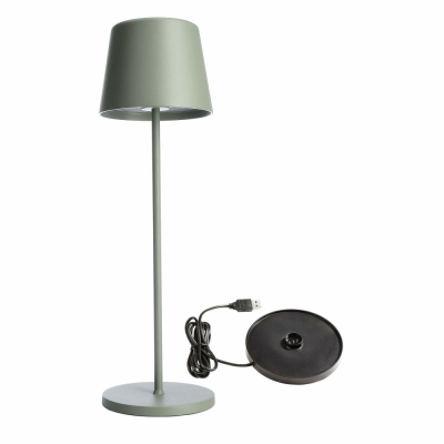 Deko-Light Set Canis Graugrün + Ladesockel