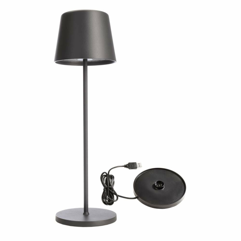 Deko-Light Set Canis Grau + Ladesockel