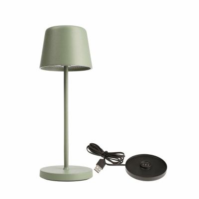 Deko-Light Set Canis Mini Graugrün + Ladesockel