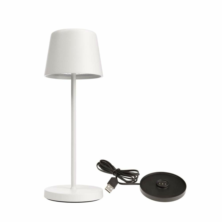 Deko-Light Set Canis Mini Weiß + Ladesockel