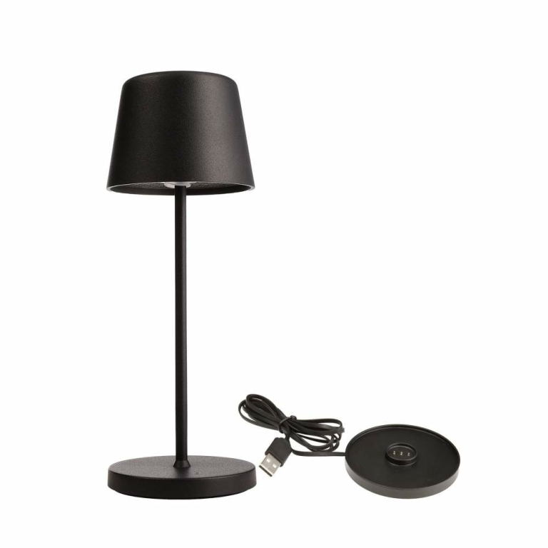 Deko-Light Set Canis Mini Schwarz + Ladesockel
