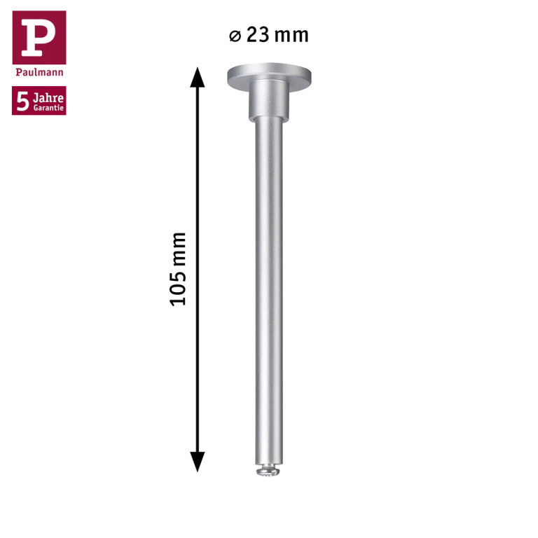 Paulmann URail Zubehör Schienenabhängung 105mm Chrom matt
