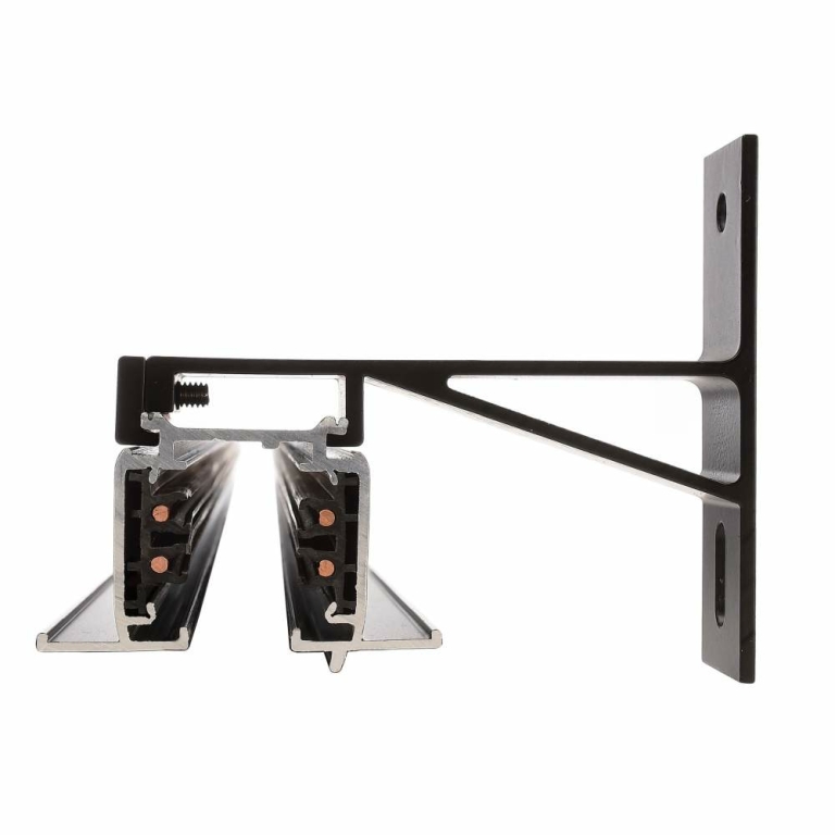 Deko-Light D Line DALI Einbaustromschiene mit Flügel 1m, schwarz