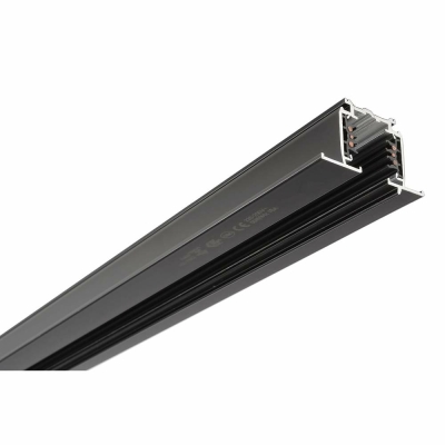 Deko-Light D Line DALI Einbaustromschiene mit Flügel 1m, schwarz