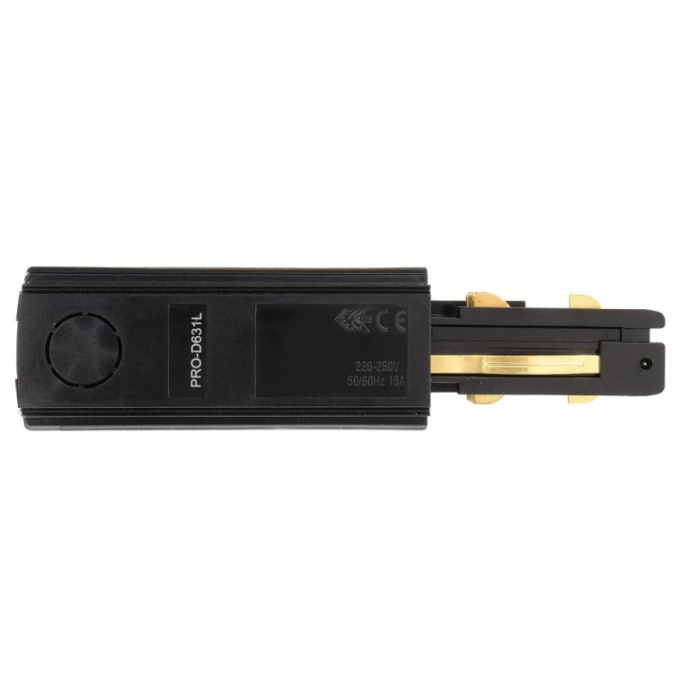 Deko-Light D Line DALI elektrischer Einspeiser links, schwarz
