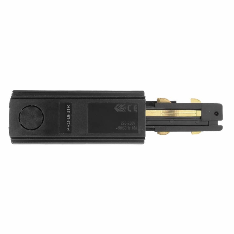 Deko-Light D Line DALI elektrischer Einspeiser rechts, schwarz
