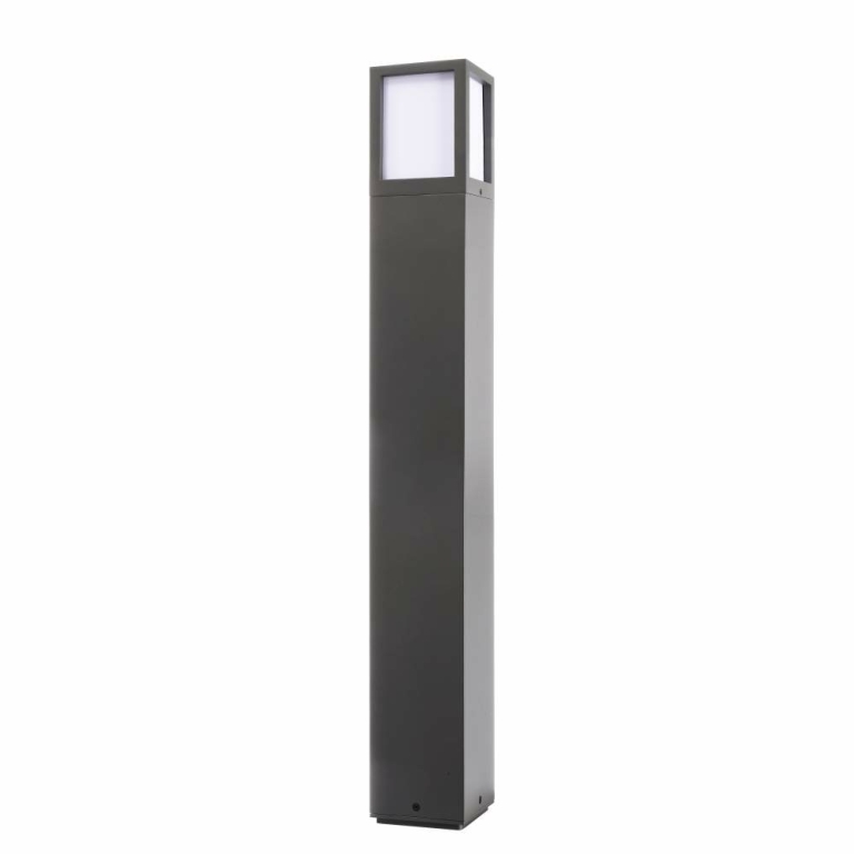 Deko-Light Facado II eckig opal 650mm, 1x max 20 W, E27, Grau