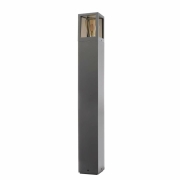 Facado II eckig getönt 650mm, 1x max 20 W, E27, Grau