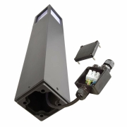 Facado II eckig getönt 650mm, 1x max 20 W, E27, Grau