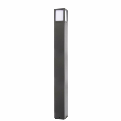 Deko-Light Facado II eckig opal 1000mm, 1x max 20 W, E27, Grau