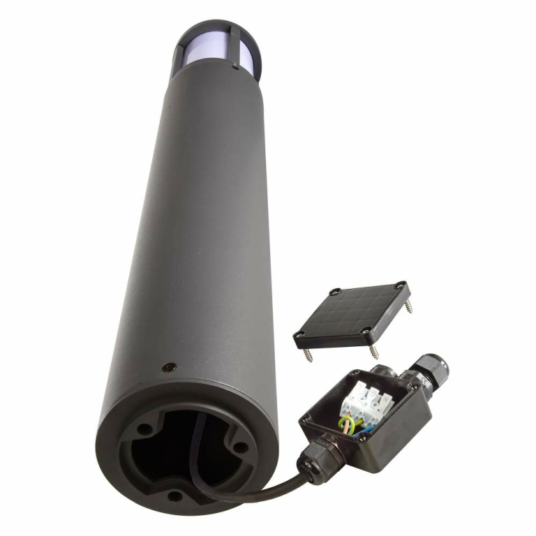 Deko-Light Facado II rund opal 650mm, 1x max 20 W, E27, Grau