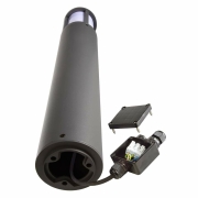 Facado II rund opal 650mm, 1x max 20 W, E27, Grau
