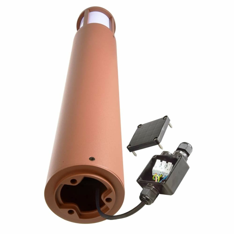 Deko-Light Facado II rund opal 650mm, 1x max 20 W, E27, Rost