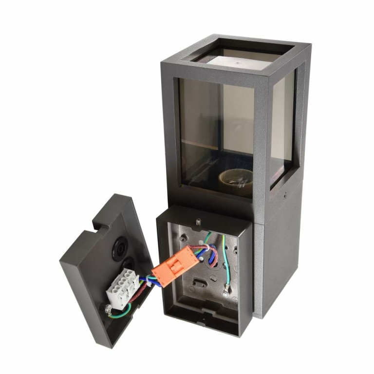 Deko-Light Facado II eckig getönt, 1x max 20 W, Grau