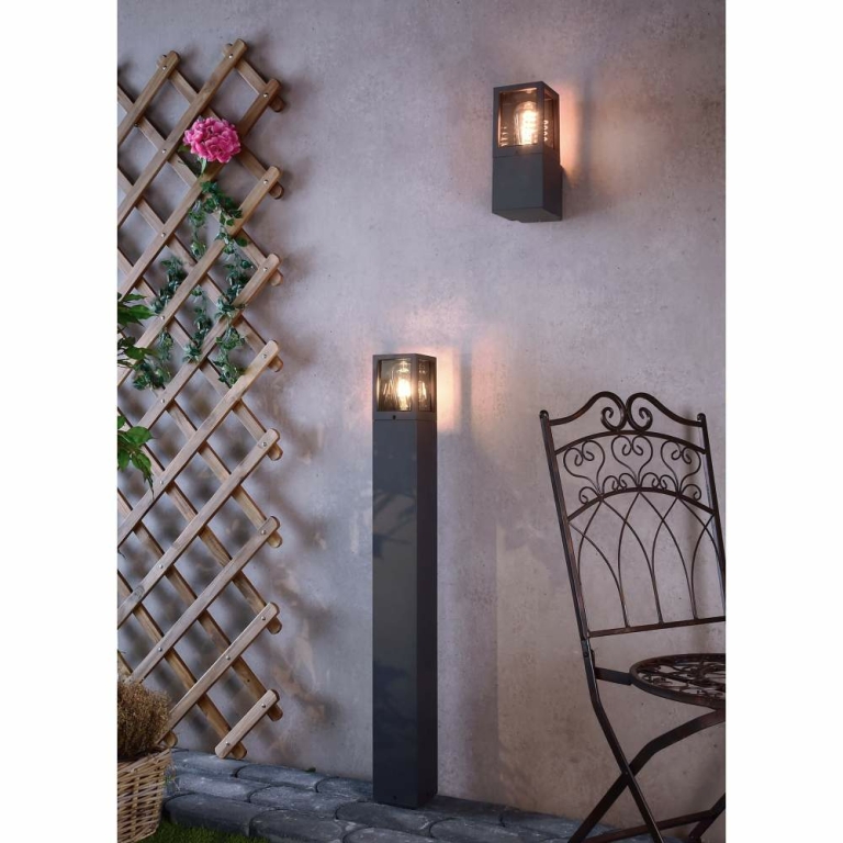 Deko-Light Facado II eckig getönt, 1x max 20 W, Grau