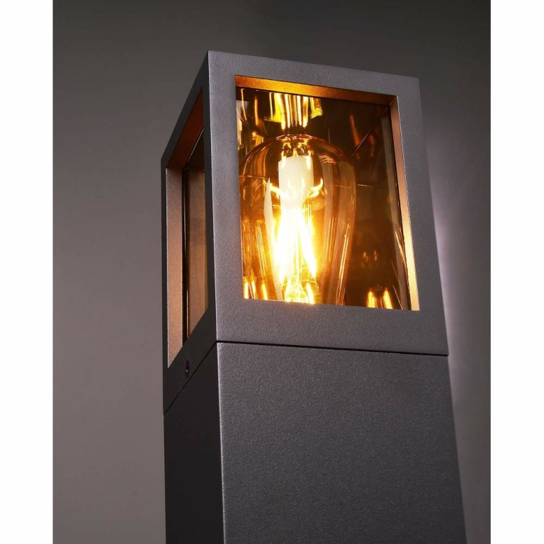 Deko-Light Facado II eckig getönt, 1x max 20 W, Grau