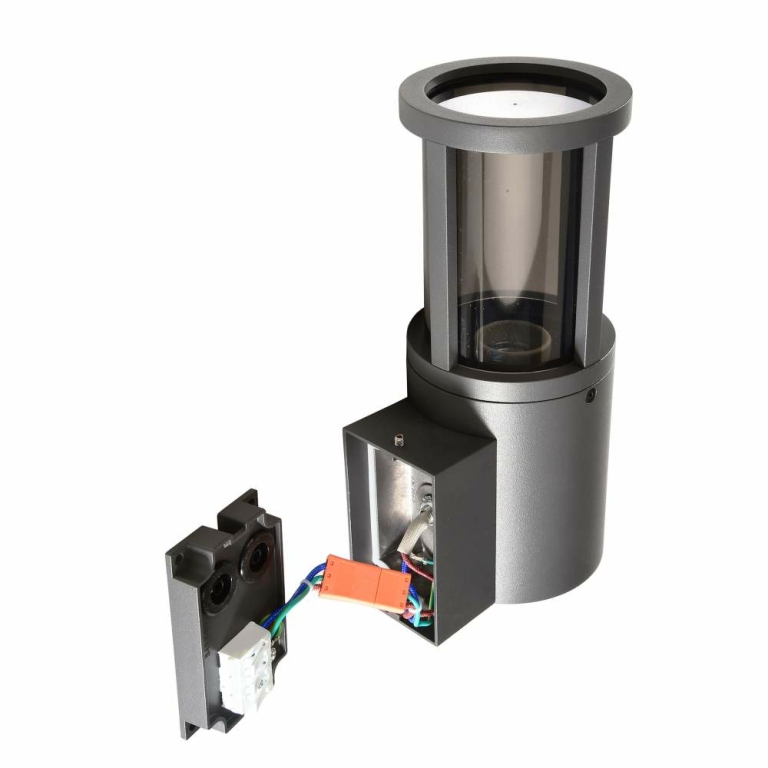 Deko-Light Facado II rund getönt, 1x max 20 W, Grau