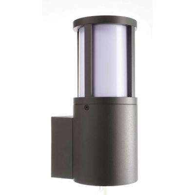 Deko-Light Facado II rund opal, 1x max 20 W, Grau