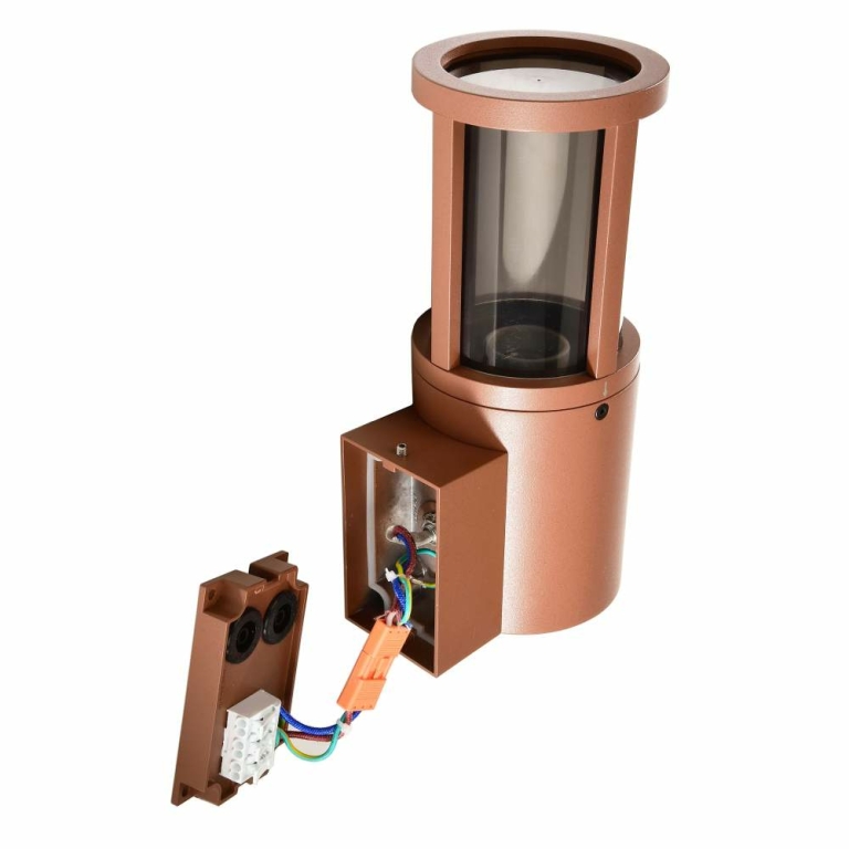 Deko-Light Facado II rund getönt, 1x max 20 W, Rost