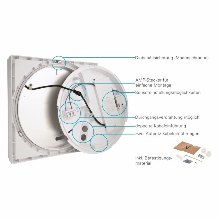 Deko-Light Casa, 3 W, 3000/4000 K, weiß
