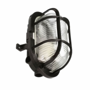 Sotano Retro, oval, 1x max. 60 W E27, Schwarz