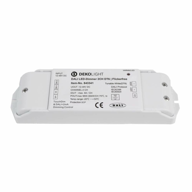 Deko-Light DALI 2 PWM Dimmer CV 2CH, 12-48V, 8A/CH, DT6