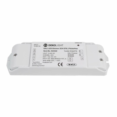Deko-Light DALI 2 PWM Dimmer CV 2CH, 12-48V, 8A/CH, DT8