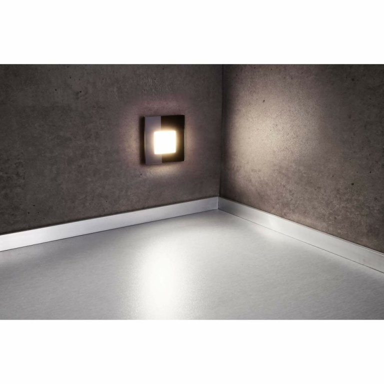 Deko-Light Glas-Abdeckung milchig eckig schwarz für Alwaid