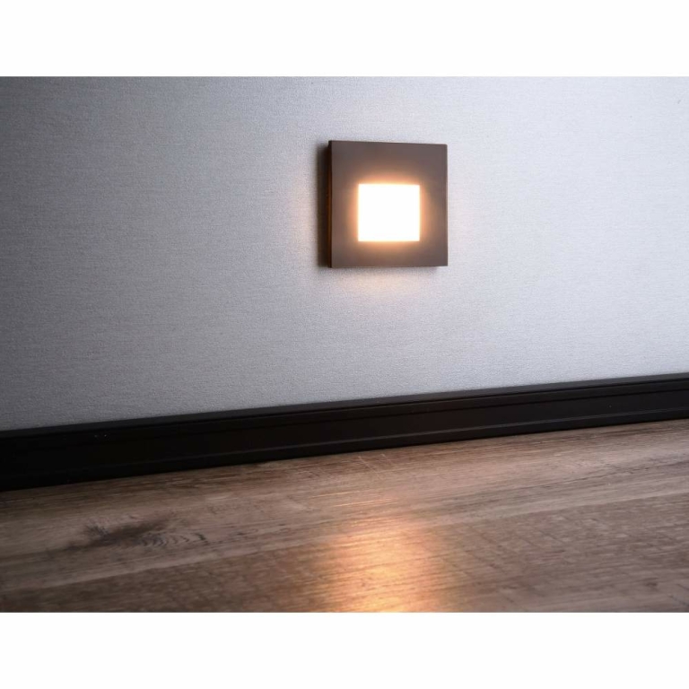 Deko-Light Glas-Abdeckung milchig eckig schwarz für Alwaid