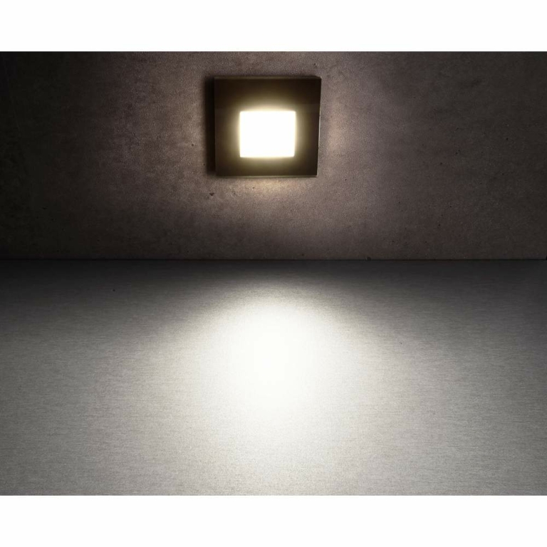 Deko-Light Glas-Abdeckung milchig eckig schwarz für Alwaid