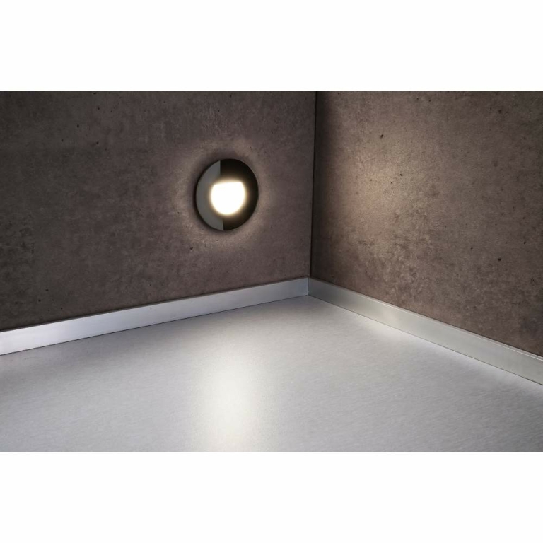 Deko-Light Glas-Abdeckung milchig rund schwarz für Alwaid