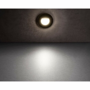 Glas-Abdeckung milchig rund schwarz für Alwaid