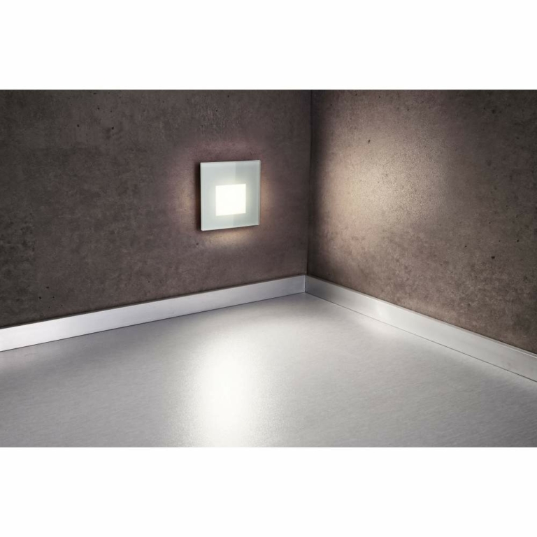 Deko-Light Glas-Abdeckung milchig eckig silber für Alwaid