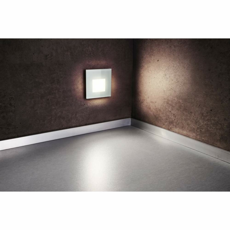 Deko-Light Glas-Abdeckung milchig eckig silber für Alwaid