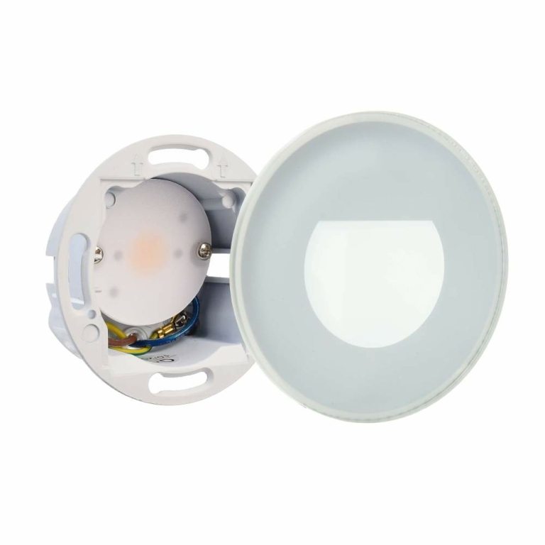 Deko-Light Glas-Abdeckung milchig rund silber für Alwaid