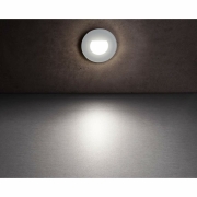 Glas-Abdeckung milchig rund silber für Alwaid