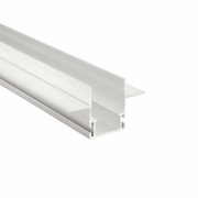 Combo Einbau Montageprofil mit Flügel, 13mm, 2m nicht eloxiert