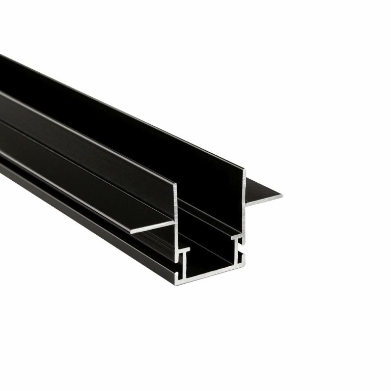Deko-Light Combo Einbau Montageprofil mit Flügel, 13mm, 3m schwarz