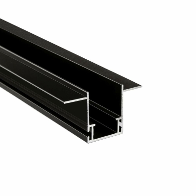 Deko-Light Combo Fassade Montageprofil mit Flügel, 3mm, 2m schwarz