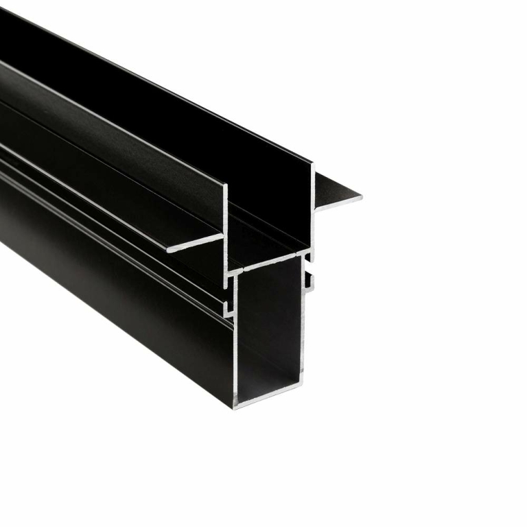 Deko-Light Combo Einbau Trafoprofil mit Flügel, 13mm, 2m schwarz