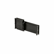 Combo Einbau/Fassade/Dämmung 2 St. Endkappe Verbindung Montageprofil - Trafoprofil, schwarz