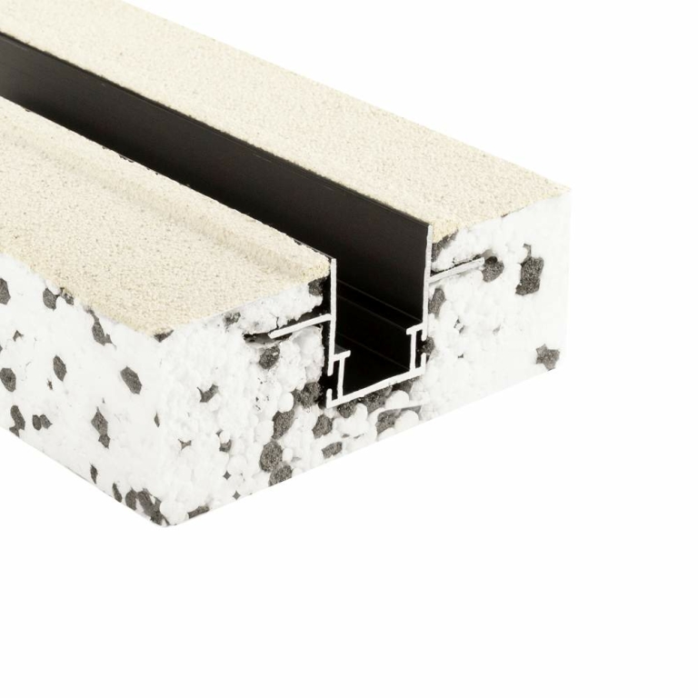 Deko-Light Combo Dämmung Montageprofil 2 m, schwarz