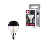 Modern Classic Edition Standard 230V LED Tropfen Kopfspiegel E14  250lm 2,5W 2700K  Kopfspiegel Schwarz matt
