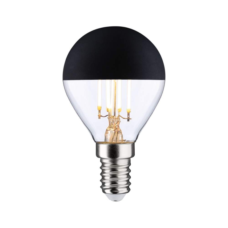 Paulmann Modern Classic Edition Standard 230V LED Tropfen Kopfspiegel E14  470lm 4,5W 2700K dimmbar Kopfspiegel Schwarz matt
