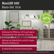 MaxLED 500 LED Strip Neutralweiß Basisset  10m   28W 550lm/m 64 LEDs/m 4000K 40VA