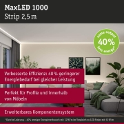 MaxLED 1000 LED Strip Warmweiß Einzelstrip  2,5m   18W 1100lm/m 128 LEDs/m 2700K