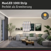MaxLED 1000 LED Strip Warmweiß Einzelstrip  2,5m   18W 1100lm/m 128 LEDs/m 2700K
