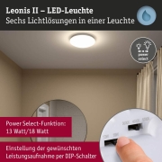 LED Deckenleuchte Leonis II   IP44  3000 - 5700K 1750lm 230V 16,5W  Weiß